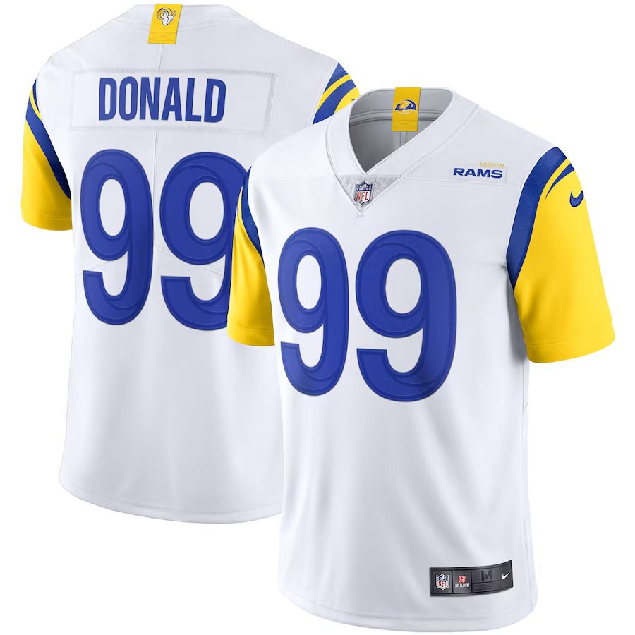 Men Los Angeles Rams #99 Aaron Donald Nike White Alternate Vapor Limited NFL Jersey